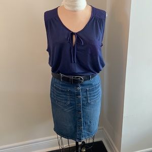 3 for $20 bundle H&M navy light weight tie front sleeveless t shirt
